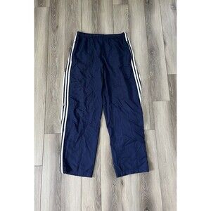 Adidas Climacool Windbreaker Pants Mens Large Navy Blue/White Vintage Y2K